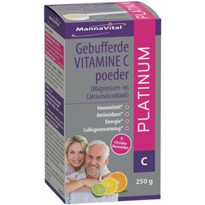 Mannavital Gebufferde vitamine C platinum  250 gram