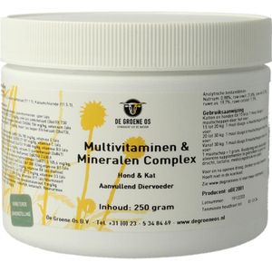 Groene Os Multi vitamine & mineralen complex hond/kat  250 Gram