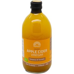 Mattisson Apple cider vinegar Cinnamon&turmeric appelaz bio  500 Milliliter