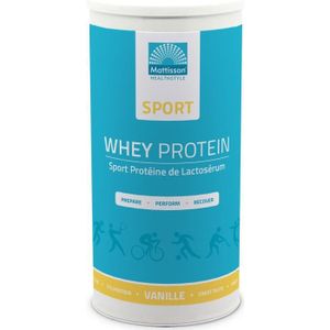 Mattisson Sport wei whey proteine concentraat vanille  450 gram