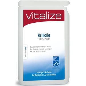 Vitalize krillolie 100% puur  180 Capsules