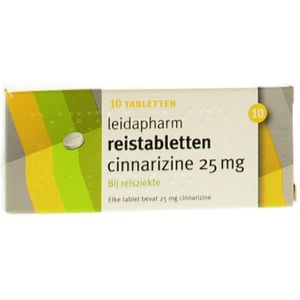 Leidapharm Cinnarazine 25mg  10 tabletten