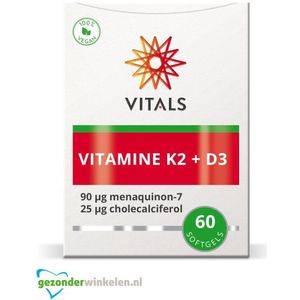 Vitals vitamine k2 + d3  60sft