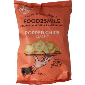 Food2smile popped chips classic  75 Gram