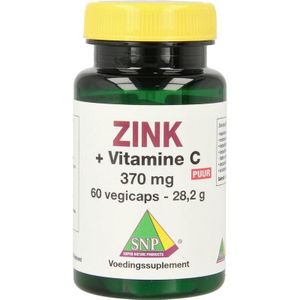 SNP Zink 50mg + gebufferde vitamine C puur  60 Vegetarische capsules