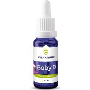 Vitakruid Vitamine D baby druppels  10 Milliliter