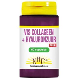 NHP Vis collageen hyaluronzuur puur  60 capsules