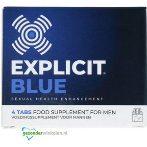 Explicit Blue Erectiepillen  4 tabletten