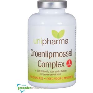 Unipharma groenlipmossel complex capsules  180CP
