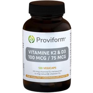 Roviform Vitamine K2 100mcg & D3 75mcg  120 Vegetarische capsules