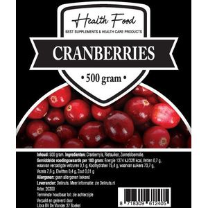 Health Food Cranberry&#039;s 500 gram