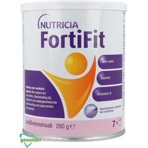 Nutricia fortifit poeder aardbei  280GR |