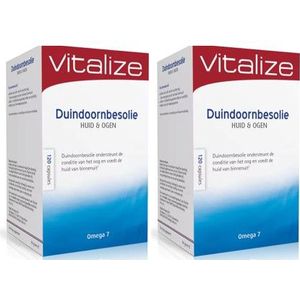 Vitalize Duindoornbesolie Omega 7 duo-pak  2x 120 capsules (= 240 capsules)