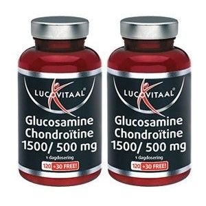 Lucovitaal Glucosamine 1500mg Chondroitine 500mg 2x150 tabletten (300 tabletten)