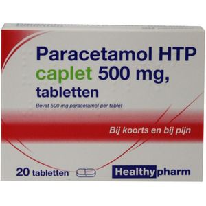 Healthypharm Paracetamol caplet 500  20 tabletten