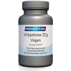 Nova Vitae Vitamine D3 1000IE/25mcg vegan  90 Vegetarische capsules