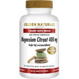 Golden Naturals Magnesium Citraat 400mg - 240 Tabletten - Veganistisch