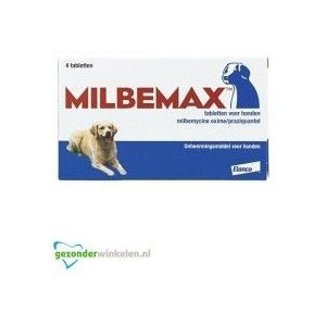 Milbemax ontwormingsmiddel voor grote honden  4TB