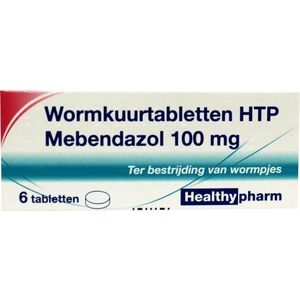 Healthypharm Mebendazol/wormkuur  6 tabletten