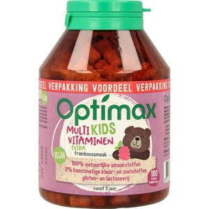 Optimax Kinder multivit extra  180 kauwtabletten