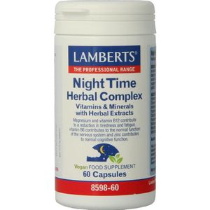 Lamberts Night time kruiden complex  60 Capsules |