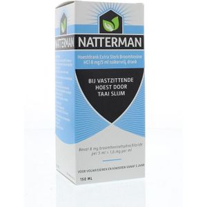 Natterman Hoestdrank extra sterk broomhexine HCl 8mg/5ml  150 Milliliter