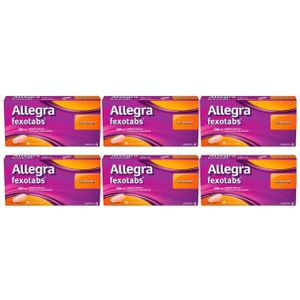 Allegra Fexotabs 20 tabletten (120mg fexofenadine hydrochloride) bij hooikoorts  6-pak (6x 20 tabletten)