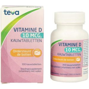 Teva Vitamine D 10 mcg 400IE  300 tabletten