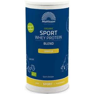 Mattisson Organic sport whey protein blend vanille  450 gram