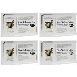Pharma Nord Bio seleen & zink vierpak 4x 90 tabletten