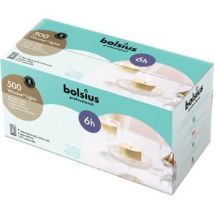 Bolsius Waxinelicht 16/38 wit  500 stuks