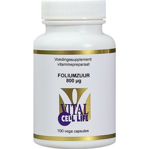 Vital Cell Life Foliumzuur 800 mcg B9  100 Vegetarische capsules