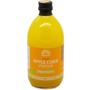 Mattisson Apple cider vinegar ginger&turmeric appelazijn bio  500 Milliliter