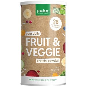 Purasana Fruit & Veggie proteine poeder vegan bio  360 Gram