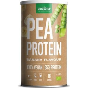 Purasana Erwt proteine banaan vegan bio  400 gram