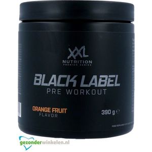 Xxl nutrition black label pre workout orange fruit  390GR