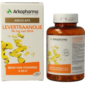 Arkopharma levertraanolie  220 Capsules