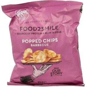 Food2smile Popped chips barbeque  25 Gram