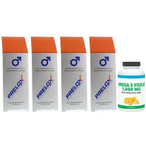 Pharma Nord Prelox Libido vier-pak 4x 60 tabletten + gratis pot Gezonderwinkelen.nl Visolie 120 capsules