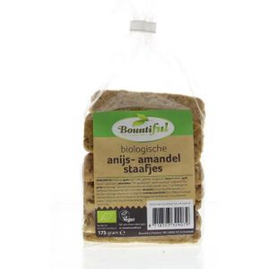 Bountiful Anijs amandel staafjes bio  175 gram