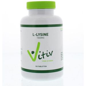 Vitiv L-lysine 1000mg  100 tabletten