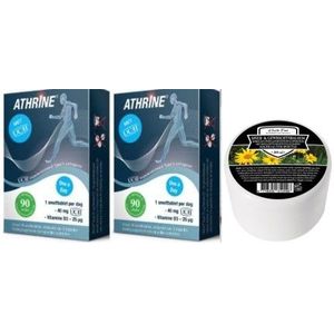 Athrine 2x 90 smelttabletten (6 maandenverpakking) Collageen + Health Food Spier- & Gewrichtsbalsem t.w.v. 12,95