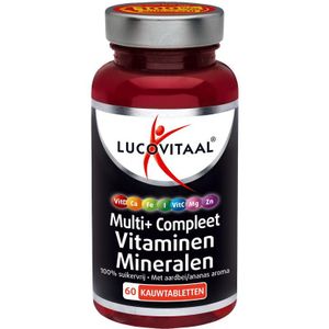 Lucovitaal Multi vitaminen & mineralen kauwtablet  60 Tabletten