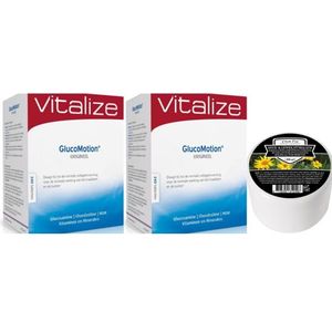 Vitalize Glucomotion 2x 240 tabletten met gratis Health Food Spier- & Gewrichtsbalsem