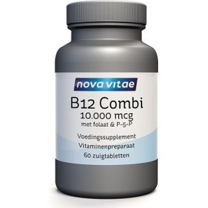 Nova Vitae B12 Actief combi 10.000 + folaat/P-5-P  60 tabletten