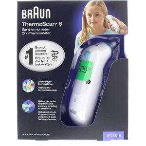 hebben zich vergist Aan boord Intact Braun ThermoScan 6 Oorthermometer (professionele nauwkeurigheid; Display  met kleurcodes; gebruik bij het hele gezin; inclusief pasgeboren baby's;  ExacTemp-technologie) IRT6515 kopen? | Laagste prijs online! | beslist.nl
