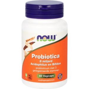 NOW Probiotica 8 miljard acidophilus en bifidus  60 Vegetarische capsules