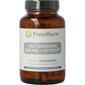 Proviform Lactoferrine puur 300mg + ester C  120 Vegetarische capsules