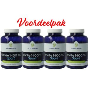 Vitakruid Visolie 1400 TG Sport 90 Softgels Vier-pak  (4x 90 softgels)