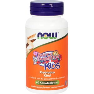 NOW Berry Dophilus™ Kids probiotica kind  60 kauwtabletten